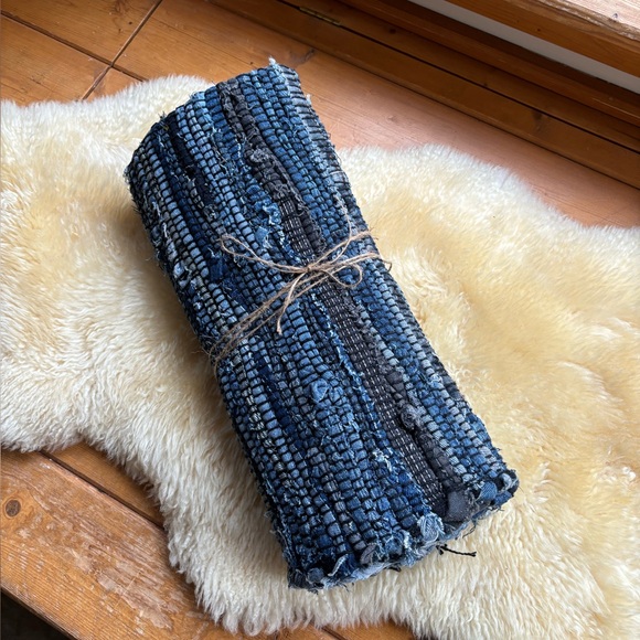 NWT Recycled Denim Rag Rug - Picture 5 of 9